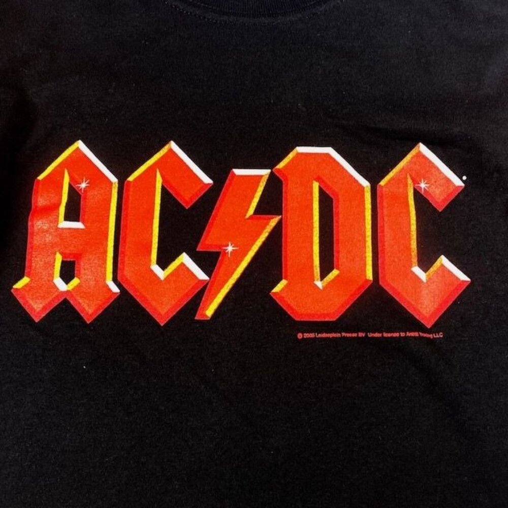 NWOT AC/DC Band Logo Tee Shirt Black, Size Large - Picture 2 of 3